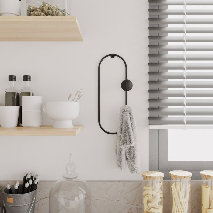 Wallity Cricket Gancho de pared Negro